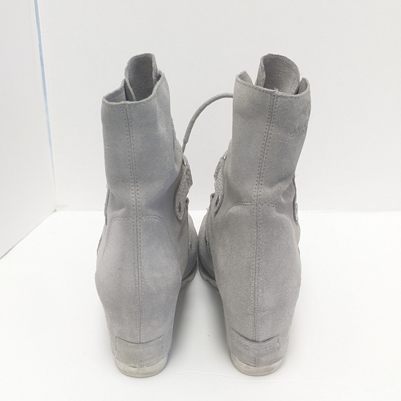 Sorel Suede Joan Of Arc Wedge Boots - Picture 7 of 16